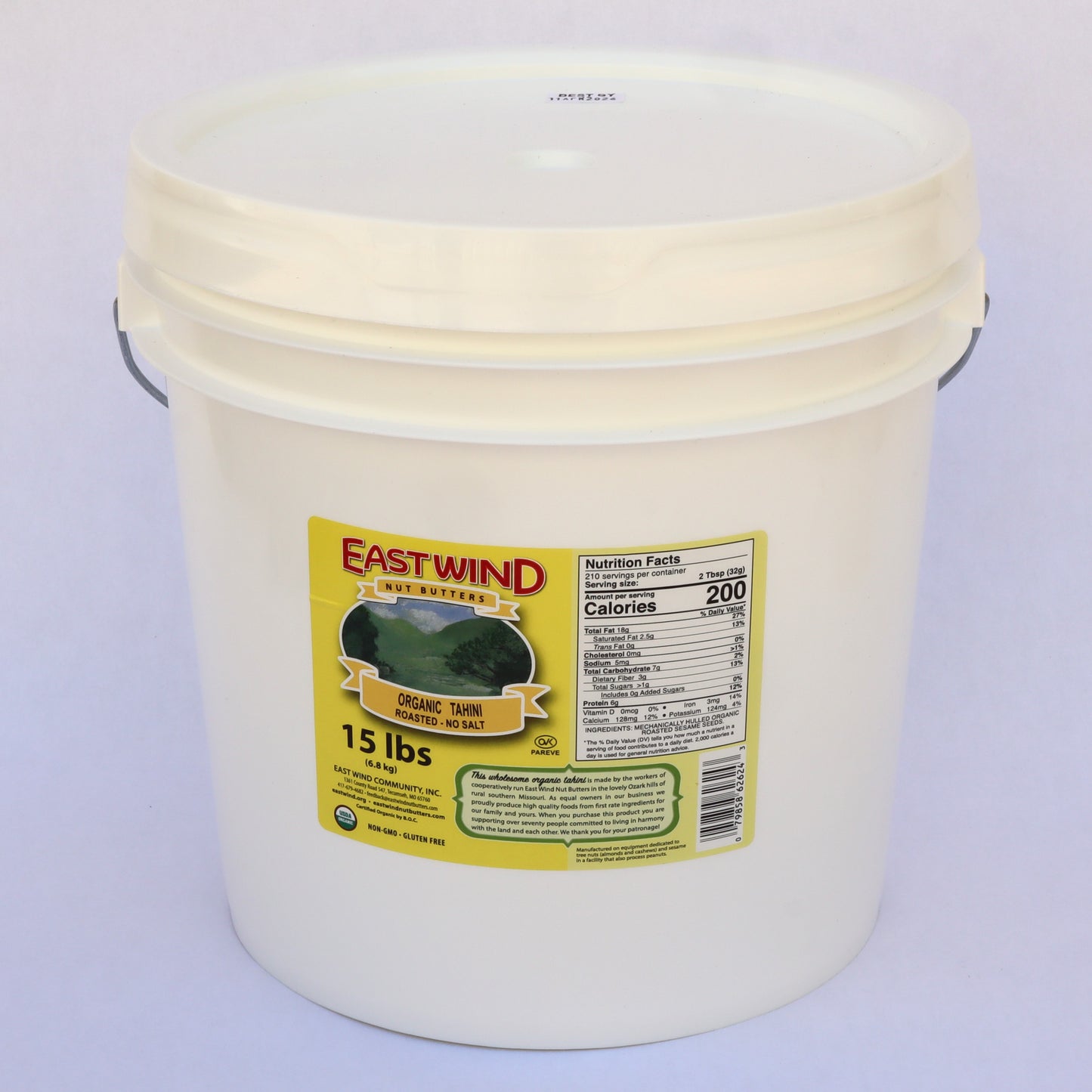 50% OFF - Organic Tahini 15lb - Best By: July 2026