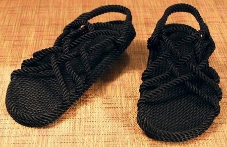 Black Rope Sandals