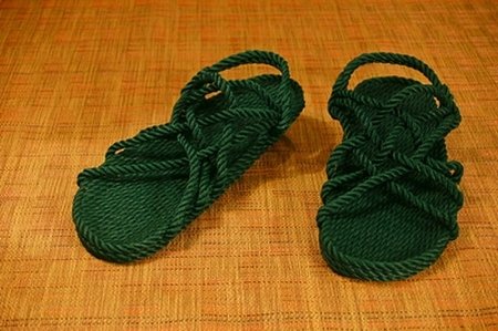 Green Rope Sandals